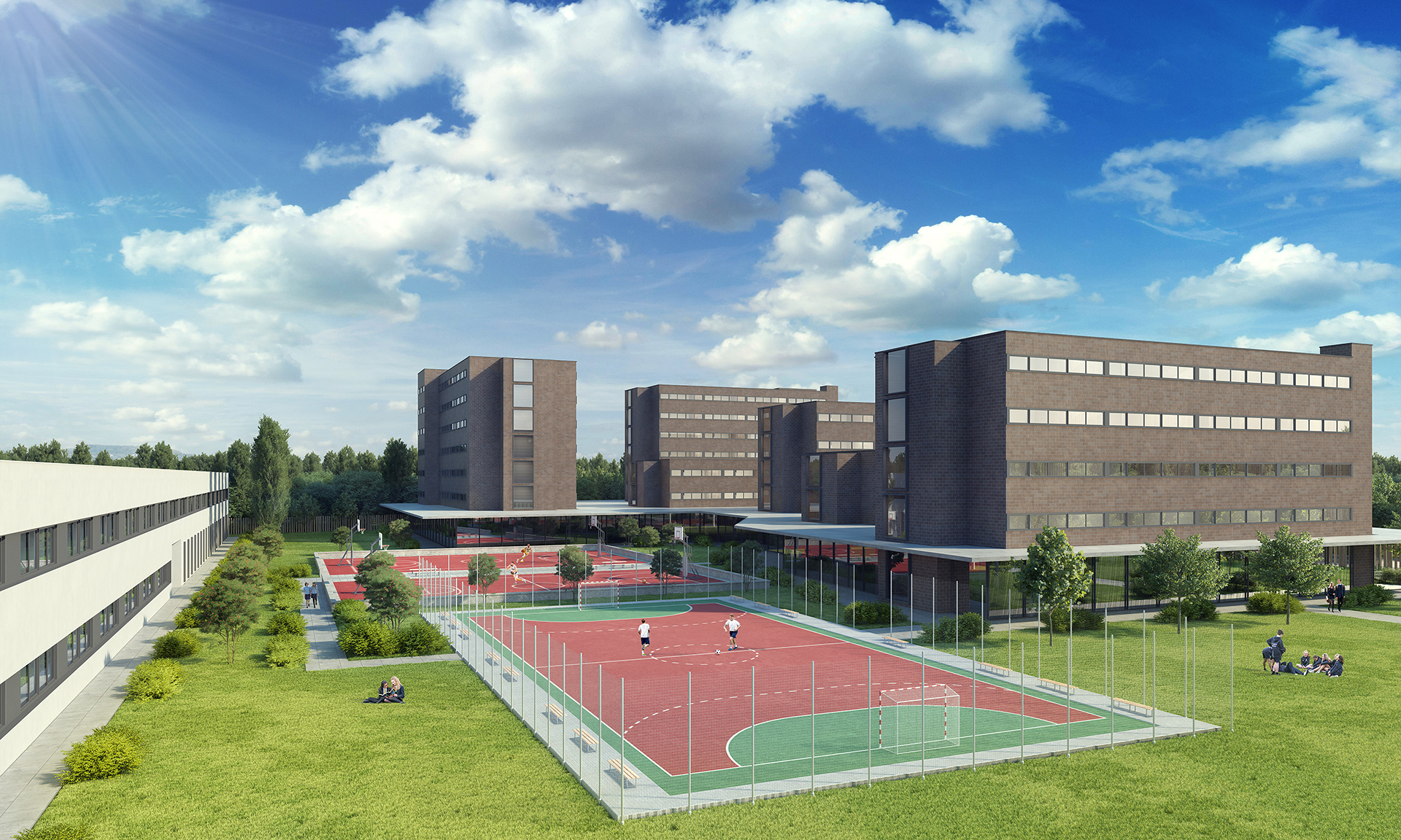 3D Визуализация спортивных площадок школы