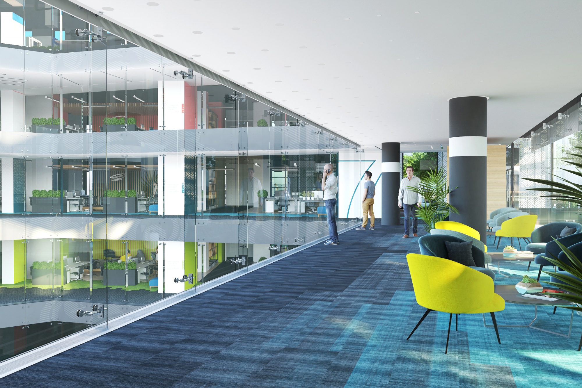 3D визуализация офисного помещения